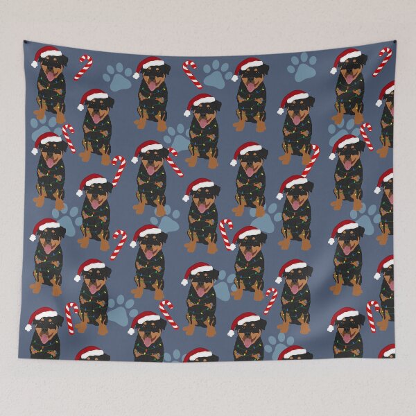 Item preview, Christmas Rottweiler Dog Pattern designed and sold by KantstandyaC.