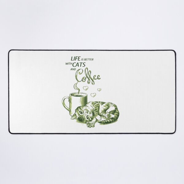 Item preview, Life Is Better With Cats And Coffee designed and sold by Ali K. Alobaidi.