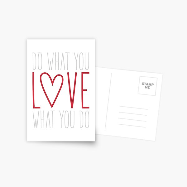 Do What You Love Postcard