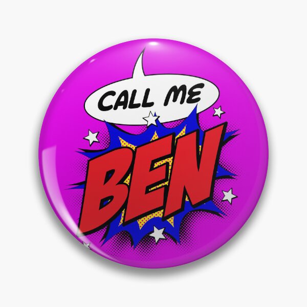 Item preview, Personalised Call Me Ben Pop Art Comic Design designed and sold by CandOCreative.
