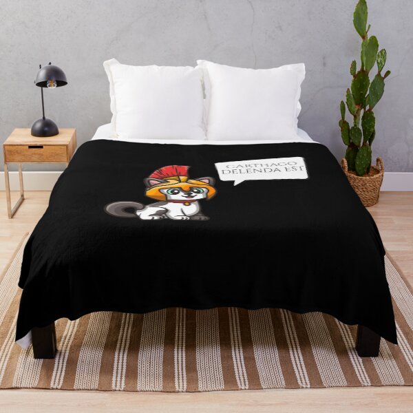Item preview, Carthago Delenda Est - Ancient Rome - Latin Language Quote - Roman Legionary Cat designed and sold by Styrman.