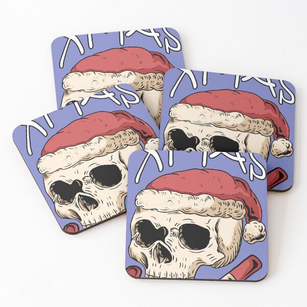 Item preview, xmas skull Christmas santa designed and sold by wahyuart21.