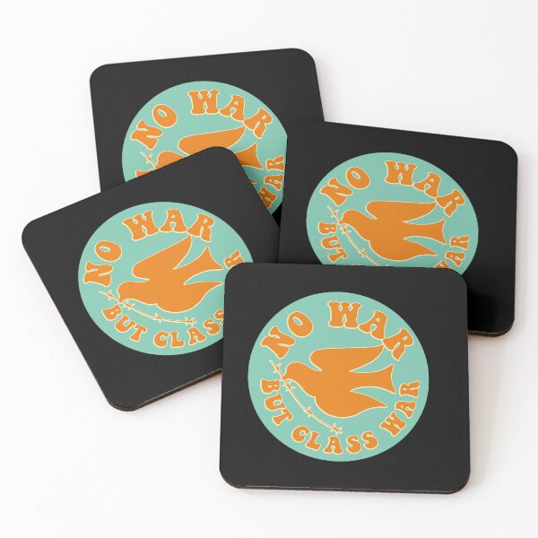 Item preview, No War But Class War Retro Letters Peace Pigeon Wire Sticker designed and sold by Celestiallove.