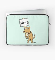 Doggie Protester Laptop Sleeve