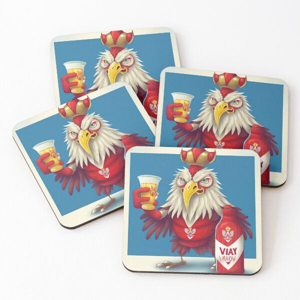 Item preview, rooster drinking beer designed and sold by IA-Power.