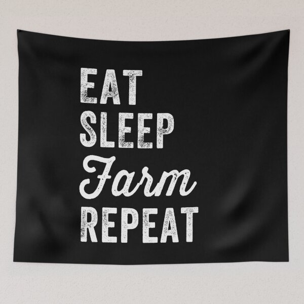 Item preview, Eat sleep farm repeat - Funny farmer designed and sold by Captain Mood.