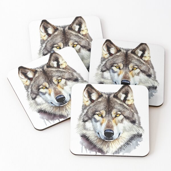 Item preview, Wolf Art, Watercolor Painting designed and sold by KOTOdesign.