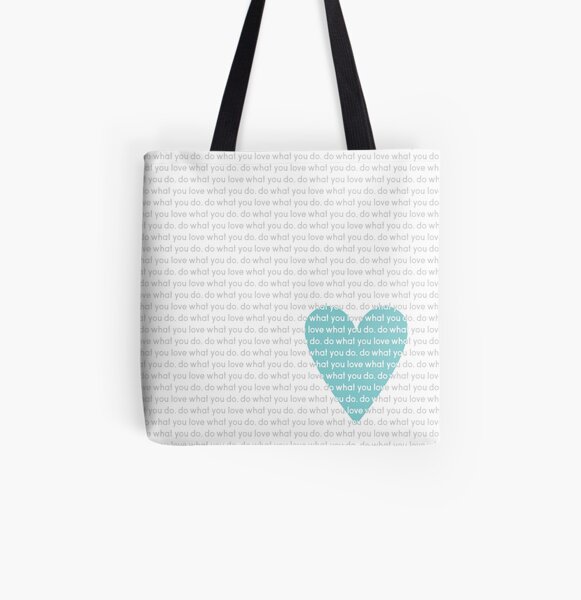 Do What You Love News All Over Print Tote Bag