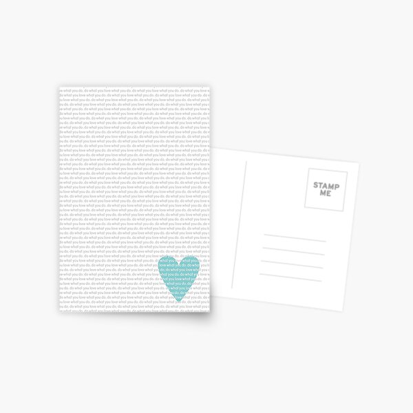 Do What You Love News Postcard