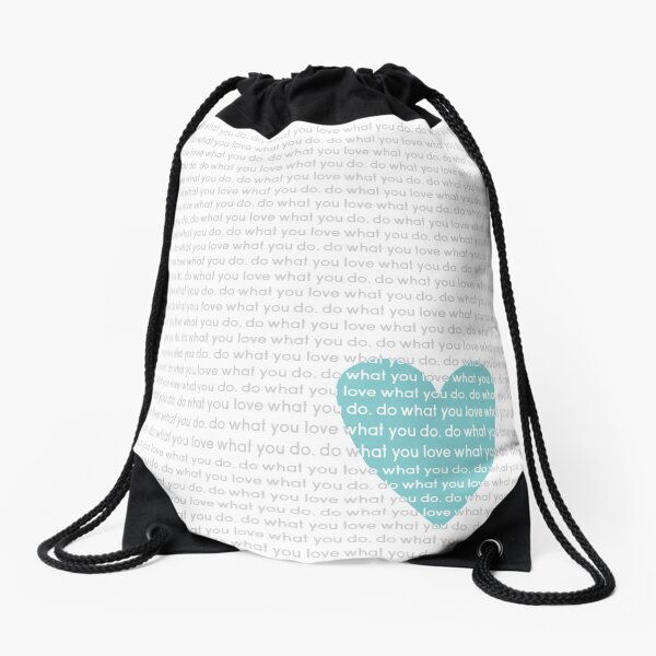Do What You Love News Drawstring Bag