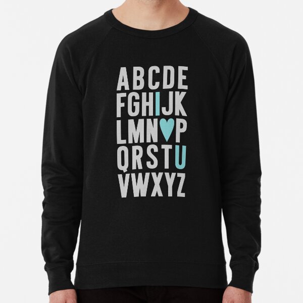 ABC I Love You Blue Lightweight Sweatshirt