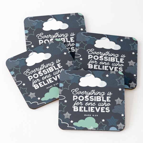 Item preview, Everything is possible for one who believes Mark 9:23 designed and sold by FlinArt.