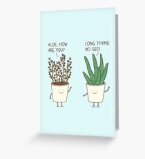 garden etiquette Greeting Card