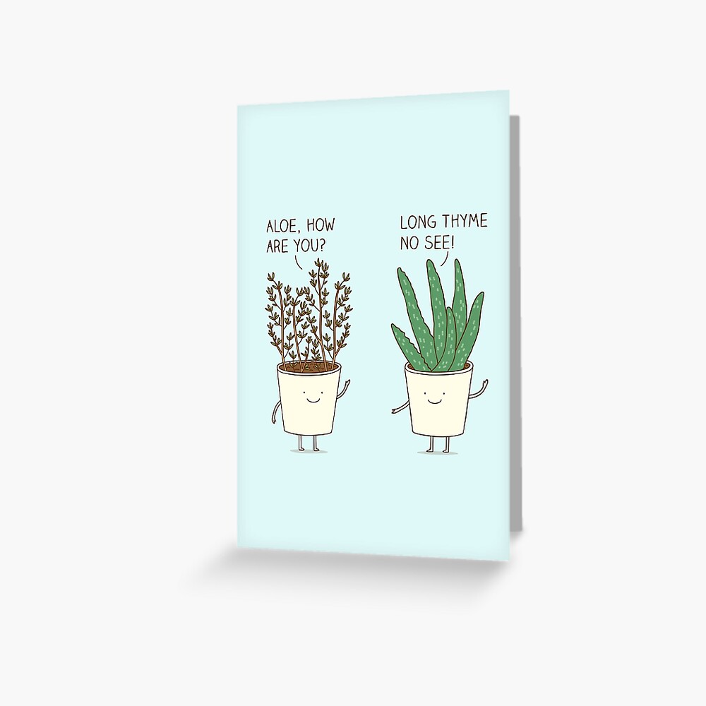 garden etiquette Greeting Card