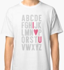 ABC I Love You Pink Classic T-Shirt