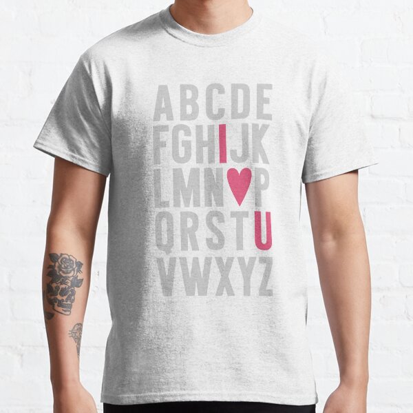 ABC I Love You Pink Classic T-Shirt