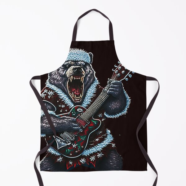 Artikelvorschau, HEAVY METAL BEAR CHRISTMAS Midjourney-KI-Kunstwerk entworfen und verkauft von davidjulie.