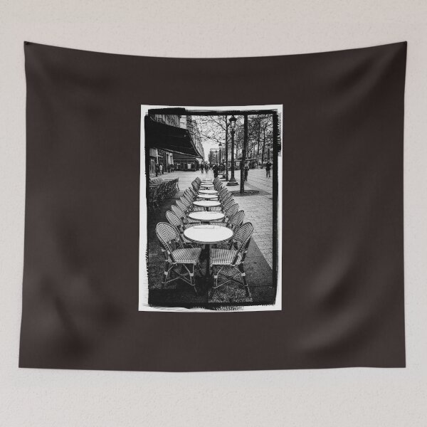 Item preview, Avenue des champs élysées and the chairs and tables. designed and sold by PhotogalleryCJ.