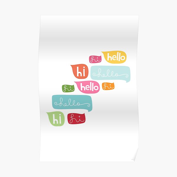 Hi Hello Poster