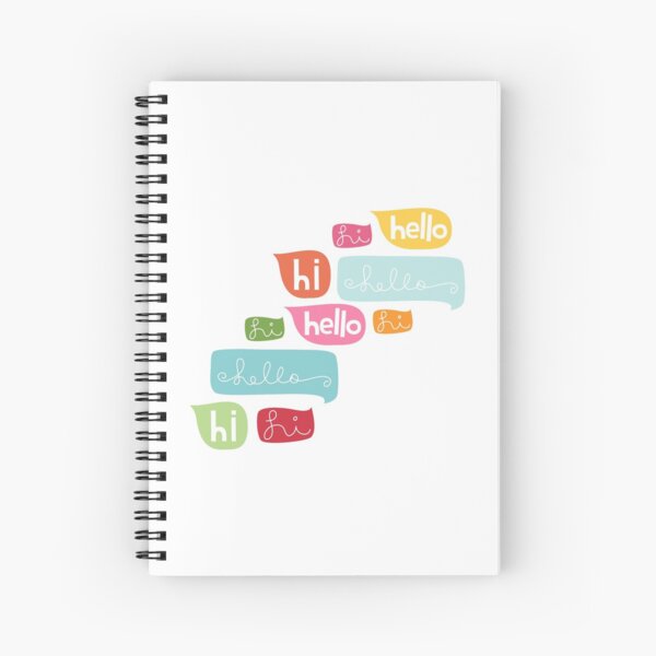Hi Hello Spiral Notebook