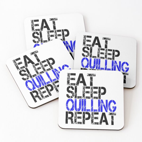 Item preview, Eat Sleep Quilling Repeat, Grunge  designed and sold by ACC .