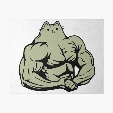 Vista previa del artículo con la obra «Gato De Gimnasio», diseñado y vendido por viCdesign.