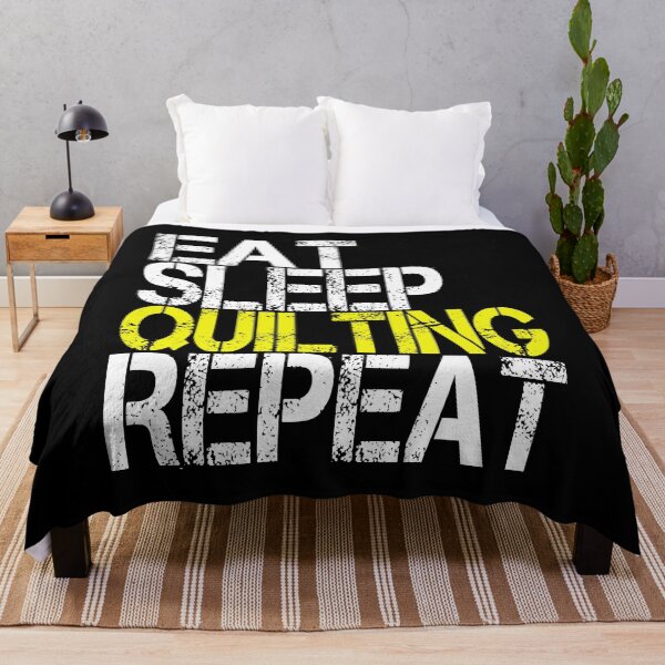 Item preview, Eat Sleep Quilting Repeat, Grunge designed and sold by ACC .