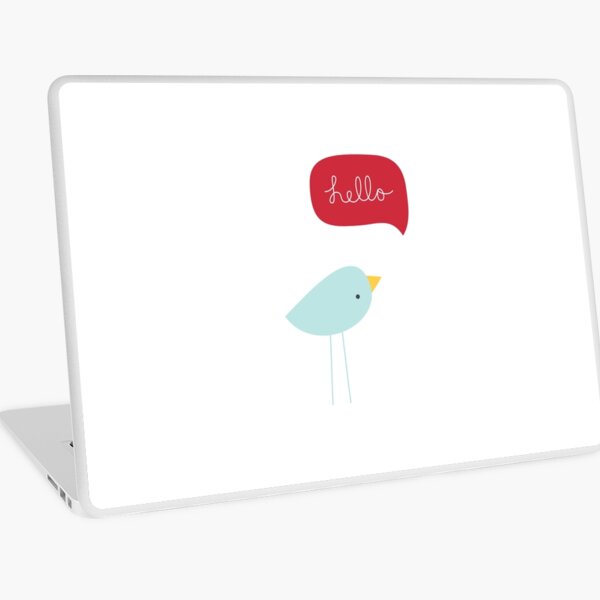 Hello Birdie Laptop Skin