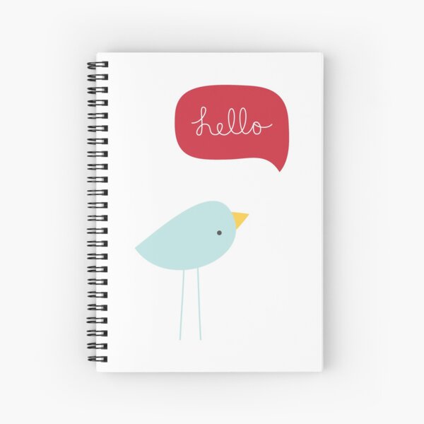 Hello Birdie Spiral Notebook