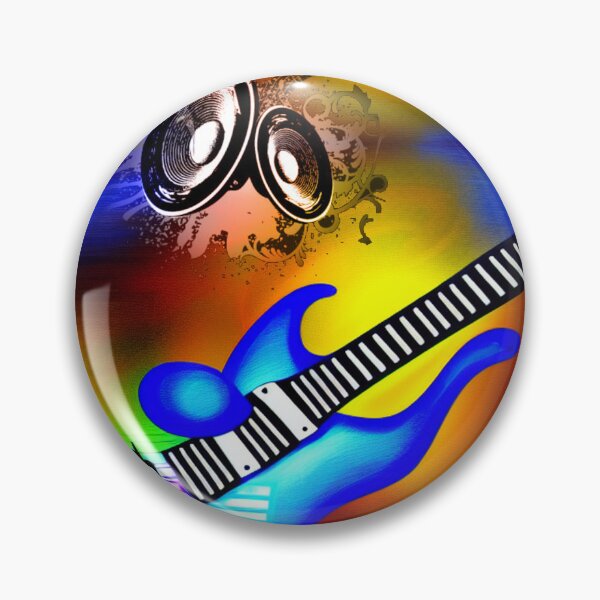 Item preview, Bright colors abstract guitar designed and sold by Artbellachi.