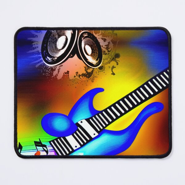 Item preview, Bright colors abstract guitar designed and sold by Artbellachi.