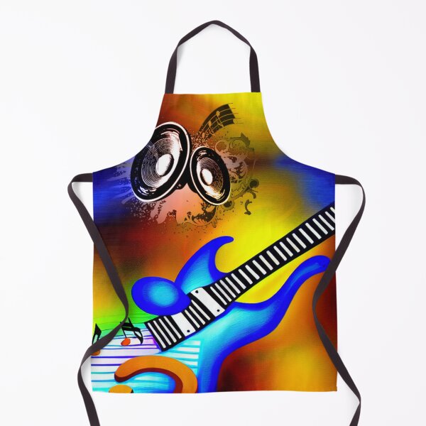 Item preview, Bright colors abstract guitar designed and sold by Artbellachi.