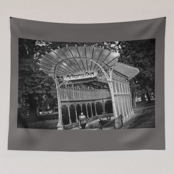 Item preview, The Iconic oldest metro near porte de Dauphin  in Paris,  designed and sold by PhotogalleryCJ.