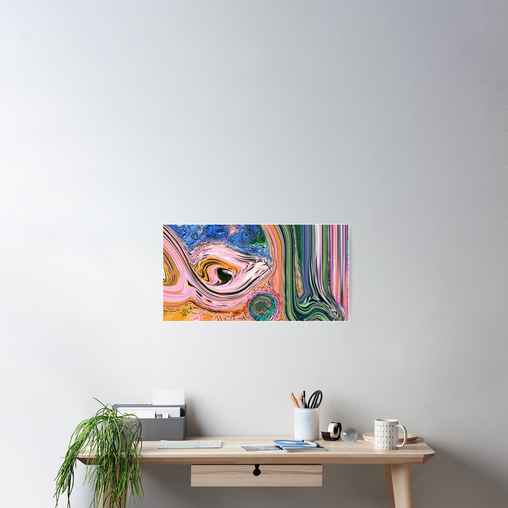 Al Majid Allah name Calligraphy Painting Poster