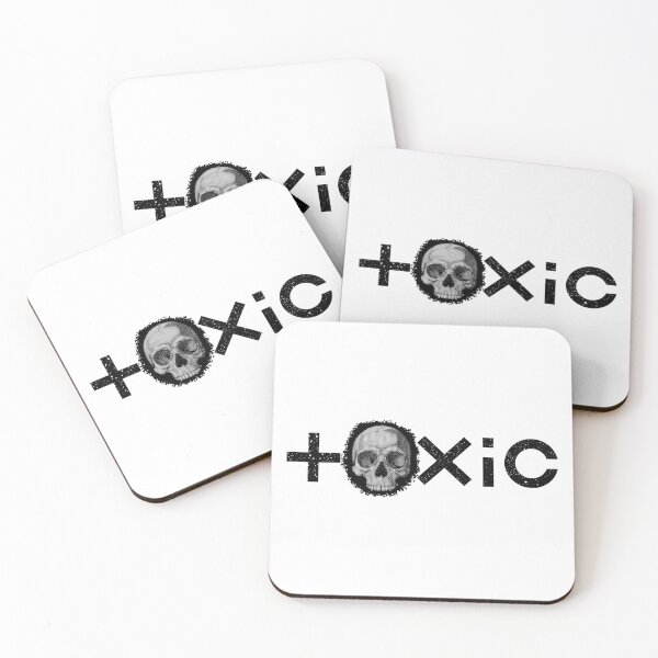 Item preview, Toxic skull 4 Toxic word toxins skull head bone cranium bone toxic meaning toxica Black designed and sold by Dreamakerstudio.