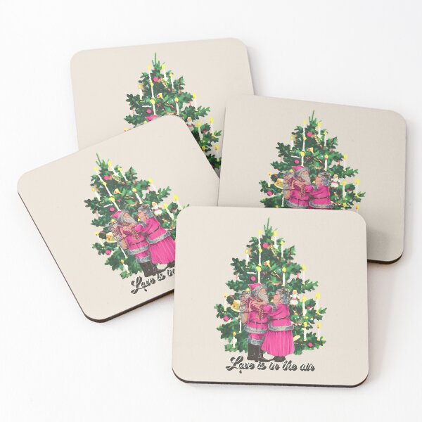 Item preview, Retro Vintage Pink Mr And Mrs Christmas designed and sold by TrulyEpoque.