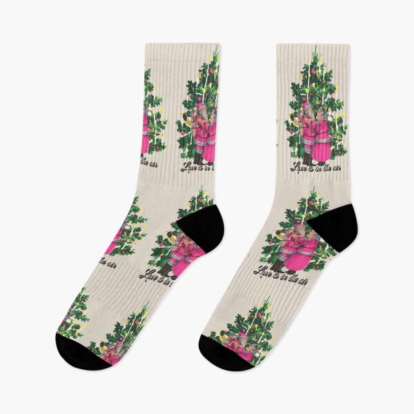 Item preview, Retro Vintage Pink Mr And Mrs Christmas designed and sold by TrulyEpoque.