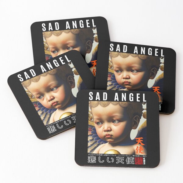 Item preview, Sad Angel | Renaissance Cute Cherub Angel With Wings –  Baby Angel Cherub designed and sold by MadeByRobots.