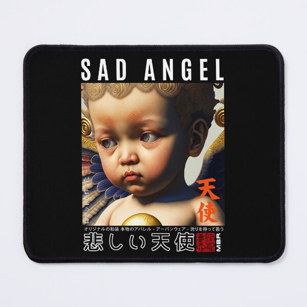 Item preview, Sad Angel | Renaissance Cute Cherub Angel With Wings – Baby Angel Cherub designed and sold by MadeByRobots.