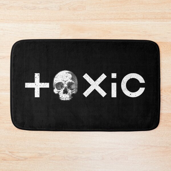 Item preview, Toxic skull 1 Toxic word toxins skull head bone cranium bone toxic meaning toxica white designed and sold by Dreamakerstudio.