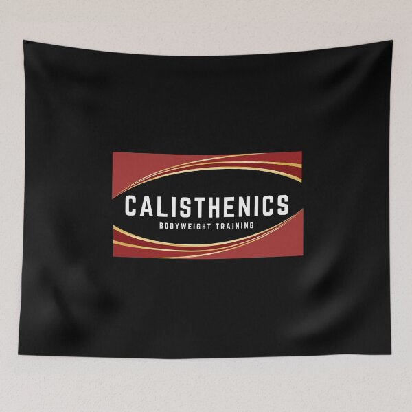 Item preview, Red frame - Calisthenics & Bodyweight training design designed and sold by Atleta-Cali.