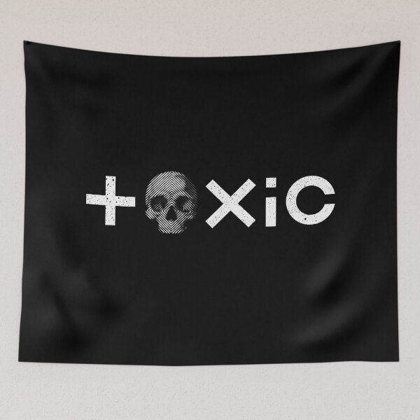 Item preview, Toxic skull 2 Toxic word toxins skull head bone cranium bone toxic meaning toxicawhite designed and sold by Dreamakerstudio.