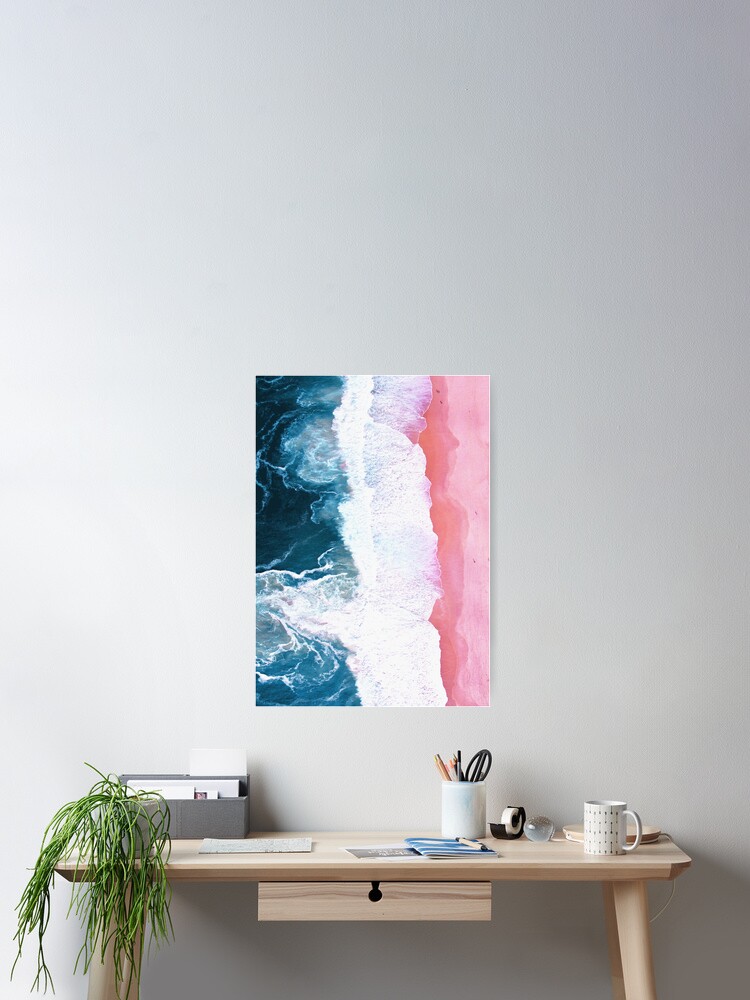 Alternate view of Aerial Beach, Ocean Waves Poster
