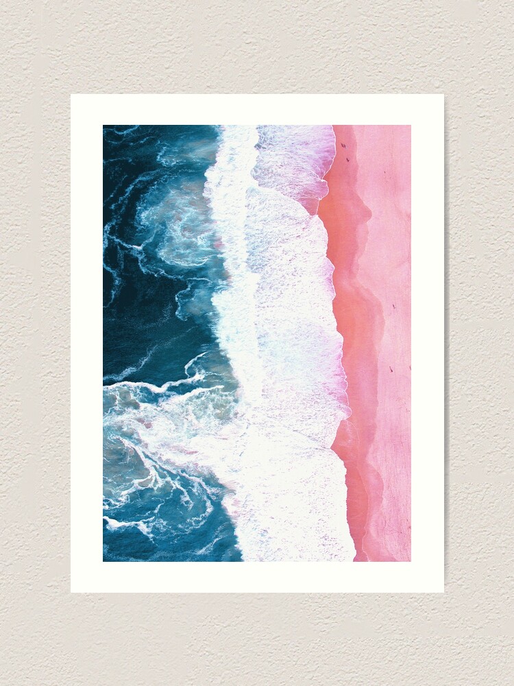 Alternate view of Aerial Beach, Ocean Waves Art Print