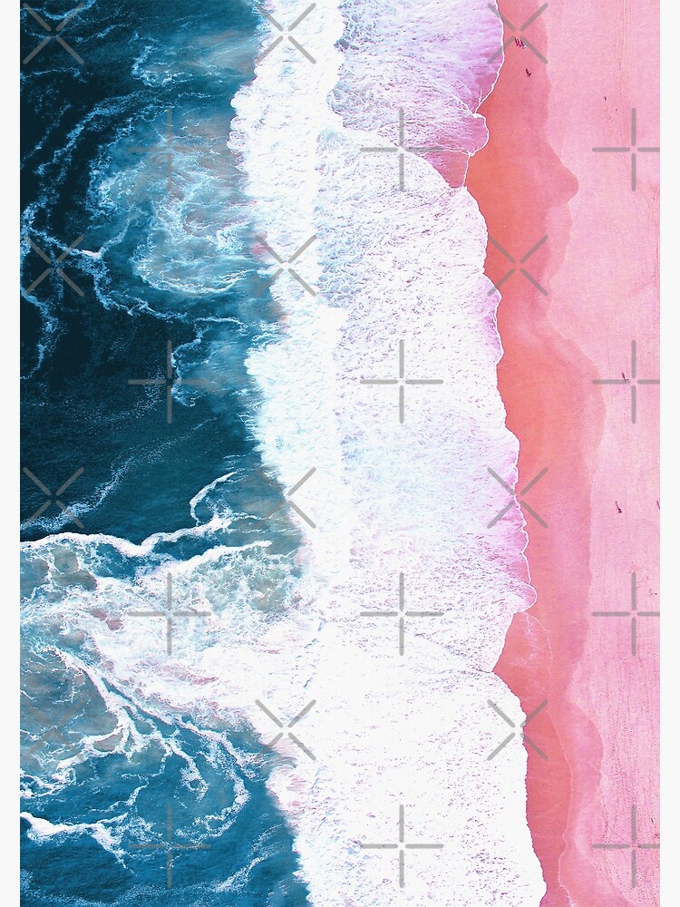 Aerial Beach, Ocean Waves by PrintsProject