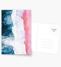 Aerial Beach, Ocean Waves Postcards