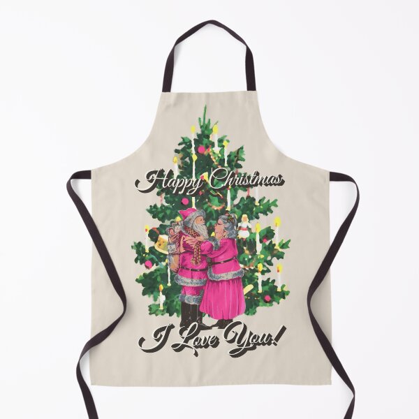 Item preview, I Love You Retro Vintage Pink Mr And Mrs Christmas designed and sold by TrulyEpoque.