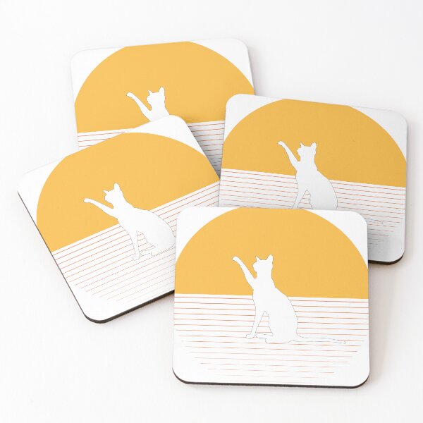 Item preview, gato mirando la puesta de sol designed and sold by FlamoArt.