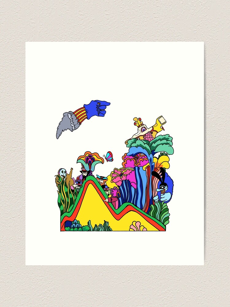 アート・デザイン・音楽 The Art Of The Yellow Submarine Yellow Submarine Beatles Pop Art Music Flagstone Painting By