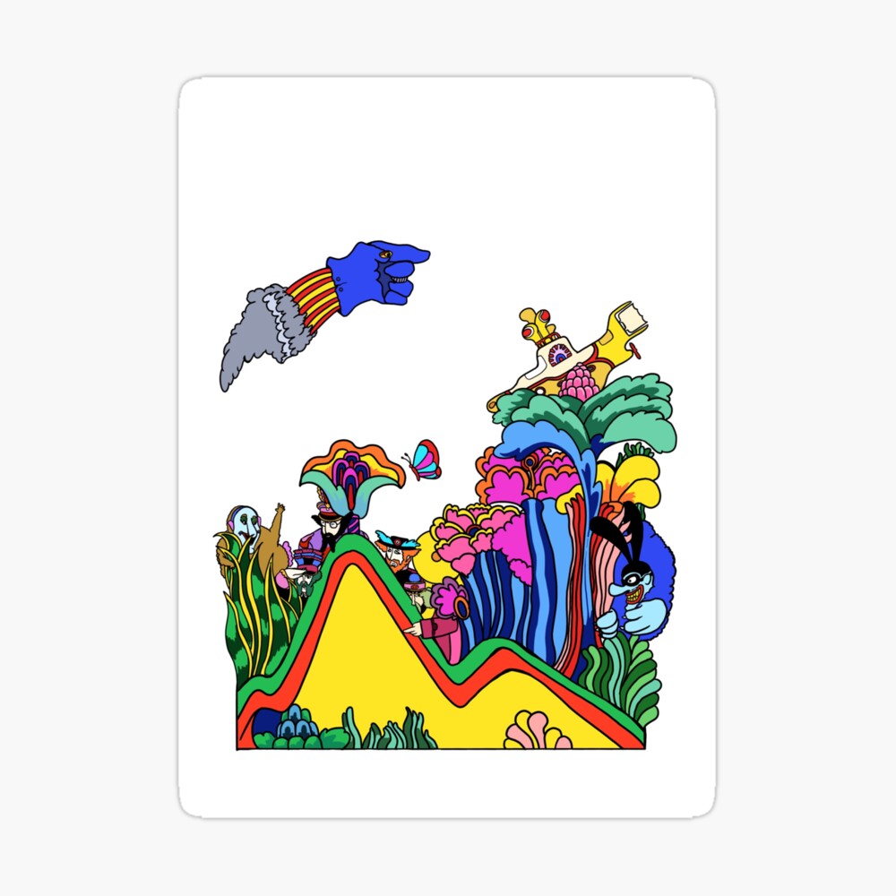 アート・デザイン・音楽 The Art Of The Yellow Submarine Yellow Submarine Beatles Pop Art Music Flagstone Painting By